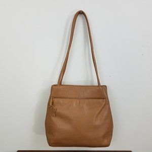 GIANI BERNINI Tan Leather Handbag / Satchel Purse